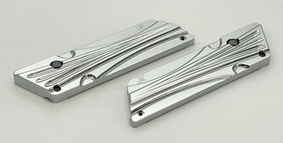 PERFORMANCE MACHINE 93-13 TOURING SADDLEBAG FIERCE LATCH PLATE COVERS HARLEY