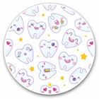 2 x Vinyl Stickers 25cm - Cartoon Teeth Dental Dentist Cool Gift #2813