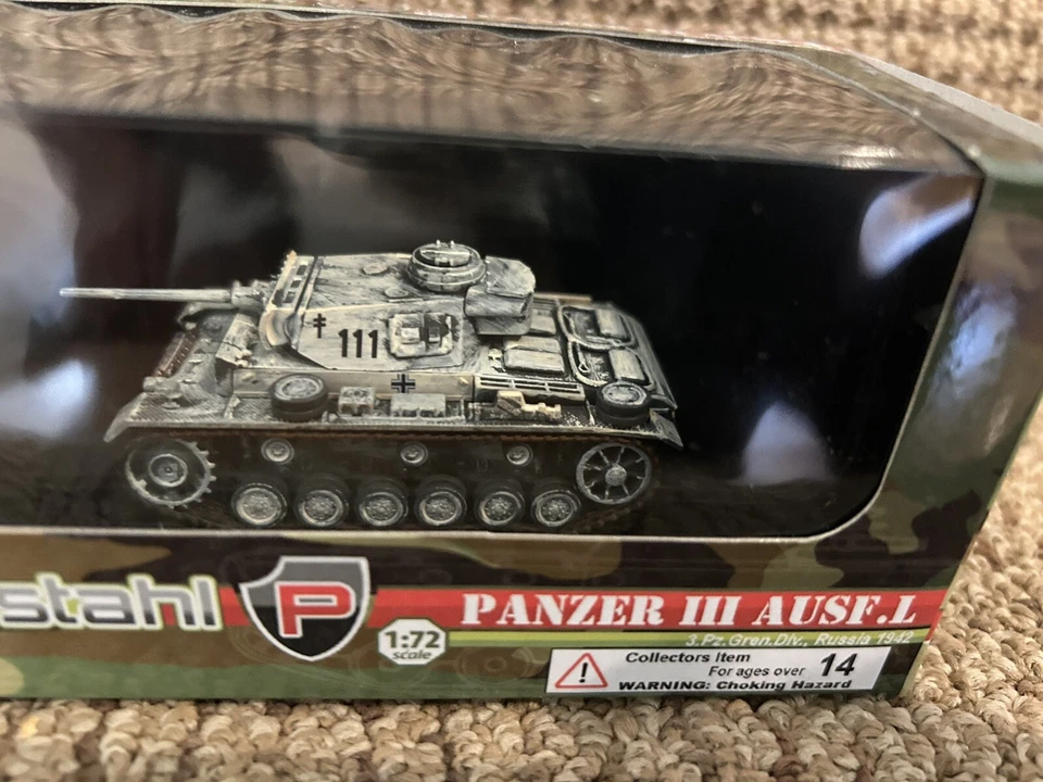 ACERO BLINDADO 1:72 Panzer III Ausf L, 3.Pz.Gren. Div., Rusia 1942, Nº 88029 Foto 3 de 4