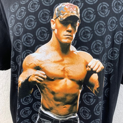 2007 John Cena T Shirt Sz XL Y2K WWE Black Fifth Sun - Picture 7 of 7