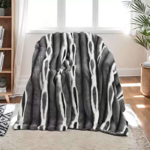 Plush Bed Blanket Mink Blankets Luxury Heavy Thick Warm Soft Winter Sofa Blanket - Picture 54 of 63