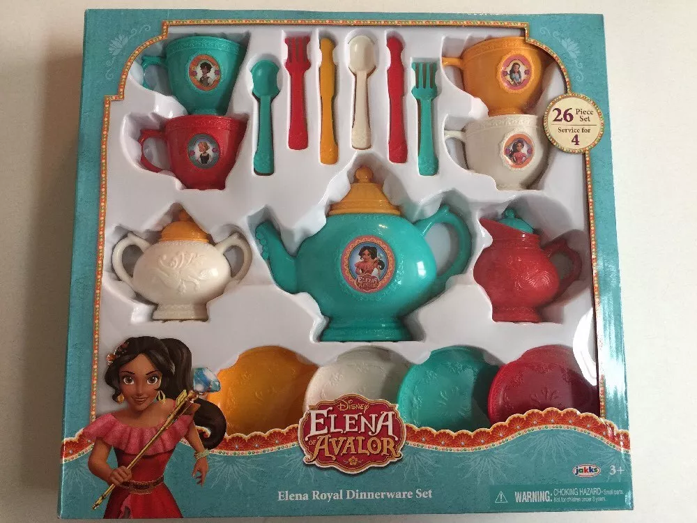 Disney Princess Elena of Avalor Royal Dinnerware Tea Set 26 Pcs