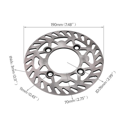 80/100-12 Rear Wheel Tire Rim Disc Rotor 420 41T Sprocket For 90cc 110 125cc SSR - Bild 6 von 9
