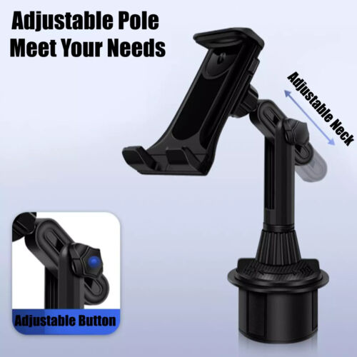 Upgraded Version Universal Adjustable Car Mount Cup Cradle Holder for Cell Phone - Picture 5 of 8