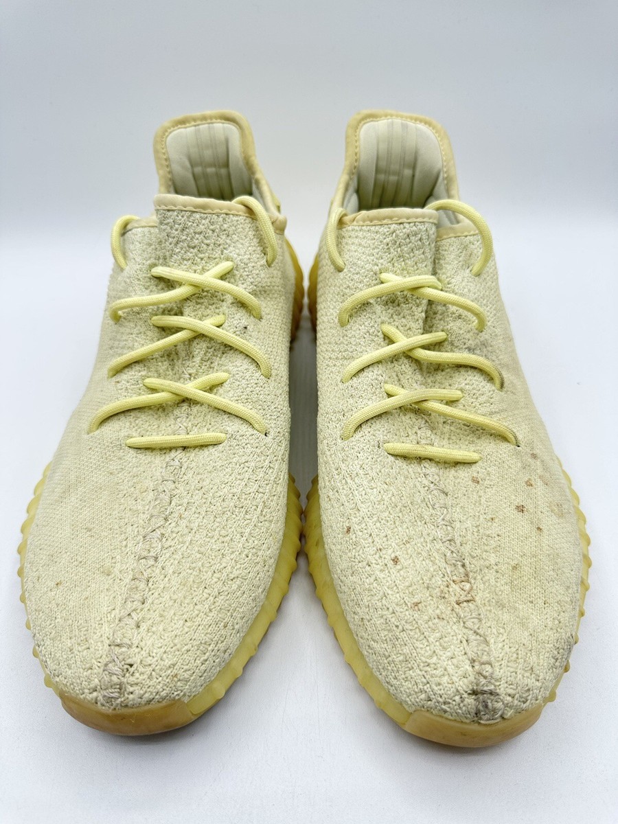 adidas gazelle silver green womens YEEZY X ADIDAS Size 12 Butter Yellow Solid Nylon Lace Up Sneakers  Sui  Generis Designer Consignment
