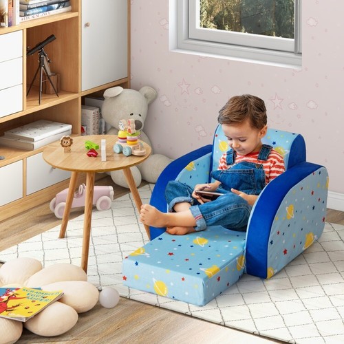 3in1 Convertible Lightweight Kids Sofa Chair kids Sofa Bed Living Room Gift Kids - Picture 4 of 10