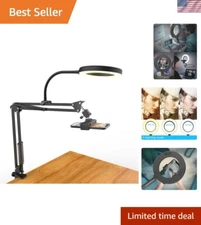 360° Adjustable Overhead Mount & Ring Light for Seamless YouTube Live Streaming