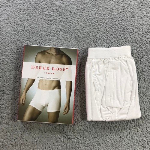 Derek Rose Trunk Mens Extra Large Open Trunks Boxer Briefs Underwear Hipster WHT - Picture 11 of 11