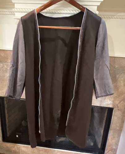 Preston & York Trench Coat Dress Duster Brown Womens 6 Petite Removable Liner - Picture 8 of 11