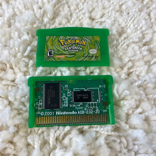 Pokemon LeafGreen Version (Nintendo Gameboy Advance, 2004) GBA Authentic Tested