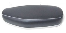 Triumph Tiger Cub Seat All Black With Grey Lower Band And Grey piping