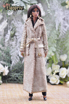 ELENPRIV Pink sequined dress w//belt for Fashion Royalty FR2 dolls