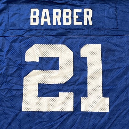New York Giants Jersey Tiki Barber Champion Mens 44 Blue Vintage - Picture 3 of 9