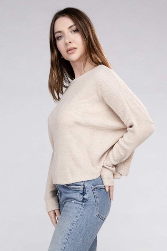Maglione girocollo Zenana cropped manica lunga in 5 colori nuovo con etichetta - Foto 9 di 31