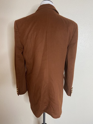 Vtg 90’s Escada Margaretha Ley cashmere blazer Size 40 Large Rust Brown Germany - Picture 4 of 9