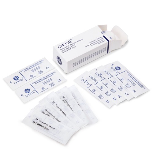 CHUSE 0.18/0.20/0.25mm Microblading Needles Eyebrow Manual Tattoo Blades 50 Pack - Bild 20 von 52