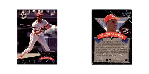 1992 Fleer Ultra Reggie Sanders Baseball Cards #8 - Picture 3 of 3