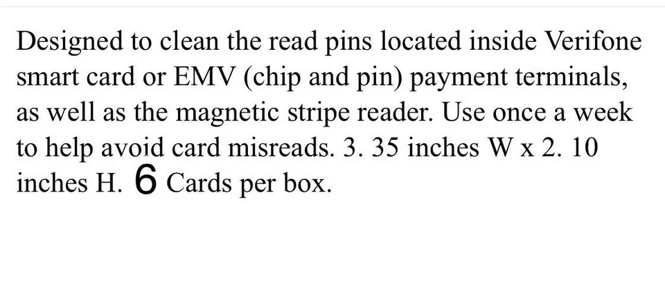 Tarjeta de limpieza de lector de tarjetas Starbucks con tecnología de gofres para chip/pin y cargador Foto 4 de 4