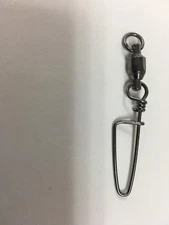 20pcs Ball Bearing swivel Coastlock snap black nickle #5 USA ship 120 lb fishing