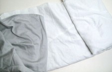 Pottery Barn Kids Gray Amelia Tencel Baby Toddler Crib Bed Skirt Dust Ruffle New