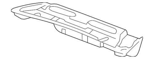 Genuine Acura Garnish Trunk Lid *NH167L* (Graphite Black) 84634-SEP-A01ZA