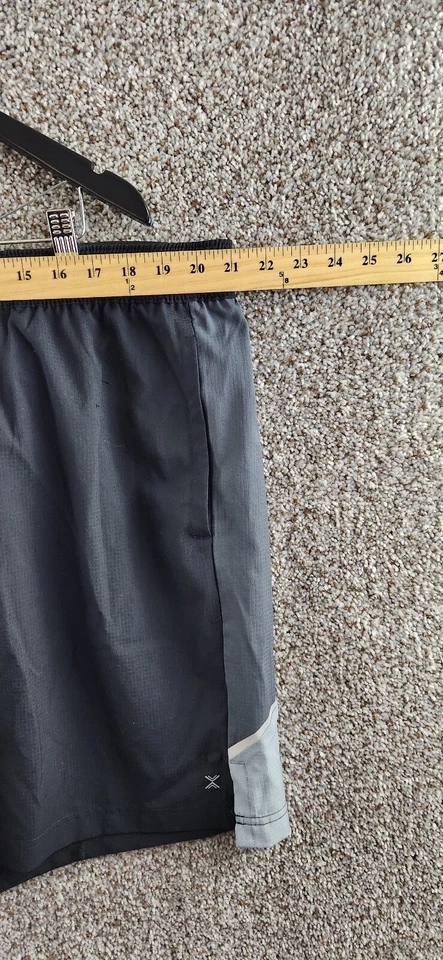 Pantalones cortos Xersion negros/grises Rip Stop para hombre 7" entrepierna ropa deportiva talla XXL Foto 3 de 4