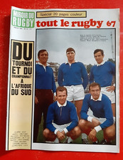 1967 Miroir du rugby n°72 TOUT LE RUGBY 67 TOURNOI CHAMPIONNAT  L'AFRIQUE DU SUD