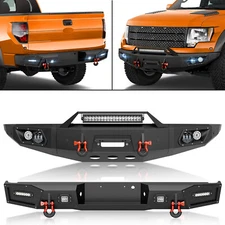 Rear /Front Bumper With Sensor Holes For 2010-2014 Ford F-150 F150 SVT Raptor