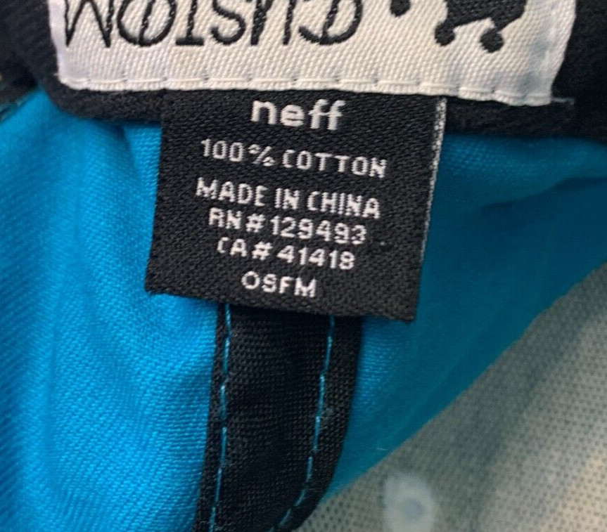 NEFF Ball Cap Hat  Adjustable Snapback Closure Tu… - image 6