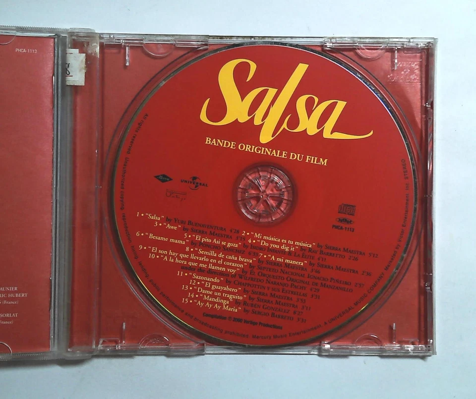 Various – Bande Originale Du Film Salsa PHCA-1113 JAPAN CD OBI Foto 2 de 3