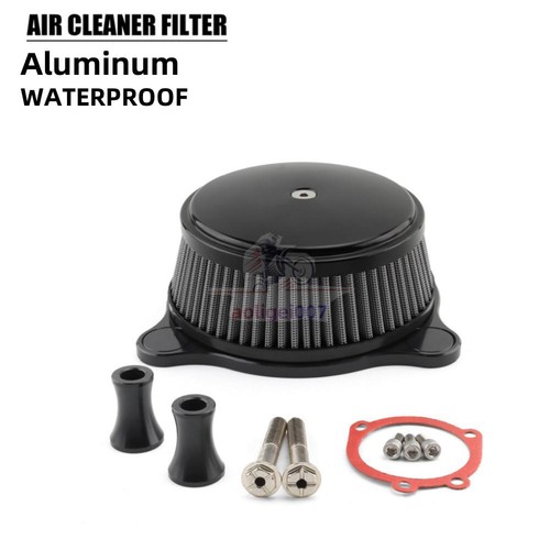 Filtro de admisión de filtro de aire negro para Harley Touring Road King Softail Dyna 93-17 - Imagen 7 de 12