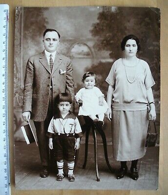 Antica Fotografia Foto Ritratto Di Famiglia Bari Bianco E Nero D Epoca Anni 50 Ebay