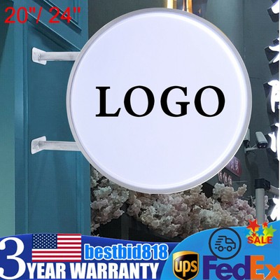20''/24'' Double Side LED Project Light Box Outdoor Acrylic Advertising Sign Lamp