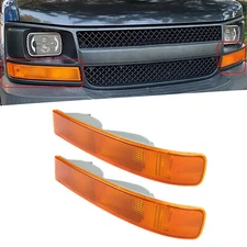 Pair Parking Light Turn Signal Directional Lamp For 03-25 Chevy GMC Express Van