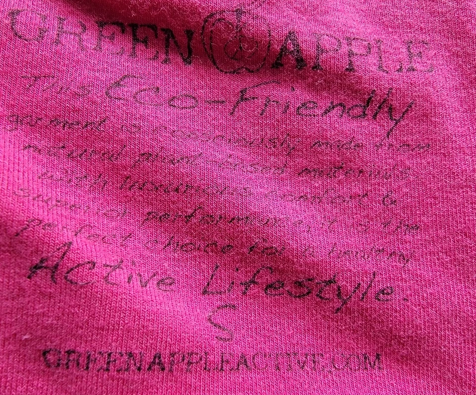 Green Apple Womens Shirt Top Blouse Size S Small Pink Black - Image 2 of 4