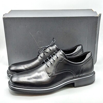 ECCO Helsinki 2.0 Men's Plain Toe Derby Tie Oxford Dress Shoe [Black, Pick Size]