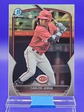 Carlos Jorge 2023 Bowman Draft Chrome Refractor SP 🔥 Reds