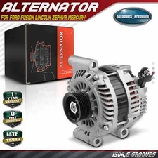 Alternator for Ford Fusion Lincoln Zephyr Mercury 150A 12V CW 6-Groove V6 3.0L