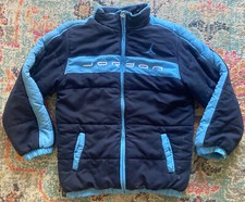 2009 Air Jordan Blue Full Zip Polyester Puffer Jacket Women’s Size Large (16/18)