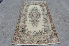 Vintage Rug, Turkish Rug, Colorful Rug, 3.7x6.8 ft Area Rugs, Moroccan Rugs