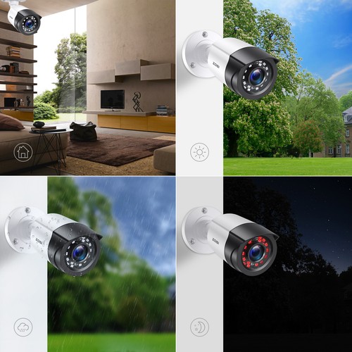 ZOSI 8CH 5MP Lite DVR 2MP Außen Überwachungskamera Set CCTV Kamera IR Nachtsicht - Bild 40 von 55