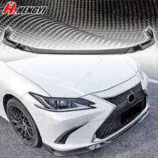 For Lexus ES ES300h ES350 2018-2025 Front Lip Splitter Spoiler Carbon Fiber Look