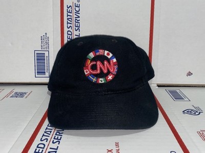 vintage CNN 1990s Baseball cap StrapBack dad hat Cable News network Inc. Flags !