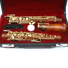 Professional Gold Oboe C Key Instrument Beginner Rosewood With Case Reed Gloves