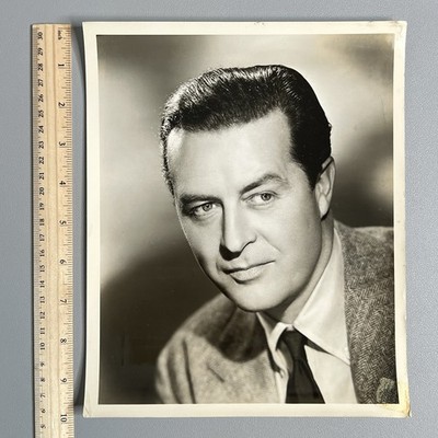 Ray Milland Vtg 1950 Press Photo 8x10 Suspense CBS Thriller TV Headshot Snipe