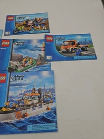 LEGO City Manual Lot: 60014, 60017, 60019, 4433 - Mint Condition Retired Manuals