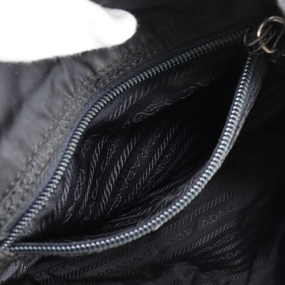 PRADA Backpack Daypack Nylon Black Women s I201525060 Used from japan thumbnail 6