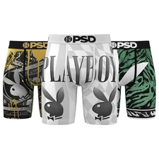 PSD Men's Underwear - Playboy Champ 3 Pack - 7 Inch Inseam - Brand New