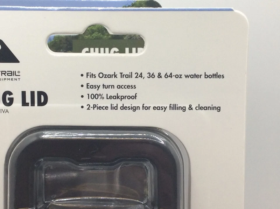 Tapa de chug de repuesto Ozark Trail, se adapta a Ozark Trail 24,36 y 64 oz, PAQUETE DE 2 Foto 2 de 2