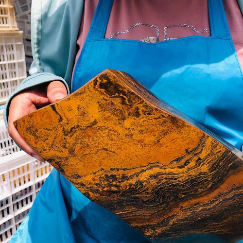 10.53LB Large Natural Tigers Eye Quartz Crystal Rough Mineral Specimen Healing - Picture 3 of 15